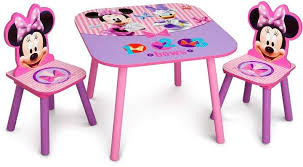 Disney S Minnie Mouse Table Chairs Set By Delta Children Minnie Mouse Bedroom Kids Table Chair Set Minnie Mouse Table