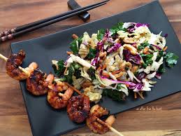 Add lime juice, garlic, chili powder and cayenne; Sweet Heat Asian Grilled Shrimp