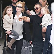 Nicole kidman and keith urban's combined star power is blinding. Nicole Kidman With Russell Crowe Keith Urban And Kids Popsugar Celebrity