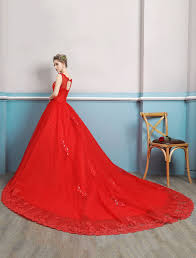 Brautkleider online shop, schneller versand. Brautkleider Prinzessin Prinzessin Brautkleider Armellos Hochzeit Mit Rundkragen Spitze Brautkleider Rot Spitze Und Domkirchen Schleppe Und Schnurung Milanoo Com
