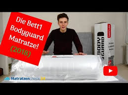 Die Bett1 Bodyguard Matratze Unser Erfahrungsbericht 2018 Matratzencheck24 De Youtube