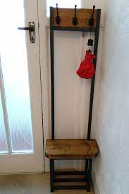 Narrow Coat Stand Hallway Bijou Coat Rack With Seat And Shoe Diy Coat Rack Coat Stand Hallway Industrial Coat Rack Entryway