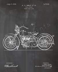 Harley Printable Motorcycle Harley Wall Art Harley Art Harley Print Harley Decor Harley Davidson Patent Print Dad Gift Man Patent Art Prints Patent Prints Patent Art Vintage