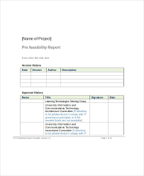 Technical Feasibility Report Template 5 Professional Templates