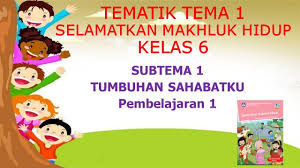 Kelas 6 Tematik Tema 1 Selamatkan Makhluk Hidup Subtema 1 Pembelajaran 1 Youtube