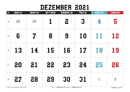 You may download these free printable 2021 calendars in pdf format. Kalender Dezember 2021 Zum Ausdrucken Mit Ferien Kalender 2021 Zum Ausdrucken