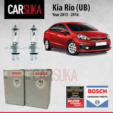 Learn about the 2021 kia rio with truecar expert reviews. Bosch Headlamp Headlight H4 Light Bulbs For Kia Rio Ub Sedan 3rd Gen 2013 2016 Shopee Malaysia