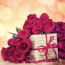 Gift Box With Red Roses 52540 Happy Birthday Greetings Happy Birthday Flower Happy Birthday Floral