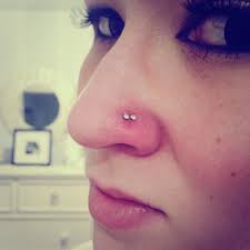 Double Nose Piercing Ring Hoop Stud Want Double Tongue Piercing Double Nose Piercing Nose Piercing Tips