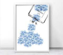 Maybe you would like to learn more about one of these? Inspired Coco Chanel Blue Flowers Bottle Perfume Chanel Fashion Print Typography Gallery Wall Art Print Bottle Fashion Poster 93 Chanel Wall Art Blue Flower Wallpaper Fashion Wall Art
