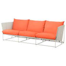 Havsten Sofa In Outdoor Orange Beige Ikea Outdoor Seat Pads Cushions On Sofa Outdoor Seat Cushions