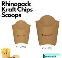 Container Central Ltd | Kraft paper chip scoop, grease proof ...