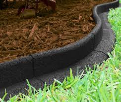 The 2.5 inch high edging is strong enough to retain bedding materials including pine needles, lava. Ecoborder Technoflex International