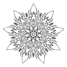 Keep your kids busy doing something fun and creative by printing out free coloring pages. Flame Mandala Coloring Page Babadoodle