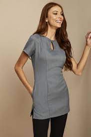 Women's tunic beauty hairdressing spa beautician therapist massage salon uniform. Tunics For Work Work Tunics Simon Jersey