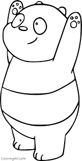 When we think of october holidays, most of us think of halloween. Panda Bear Raising Hands Coloring Page Coloringall