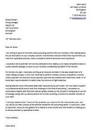 25 Free Accounting Cover Letter Templates Sample Excelshe