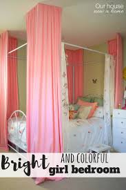 #diy#doityourself#furniturea bedroom canopy can improve ones bedroom look with very little cost and time. Bright Colorful Girl Bedroom Small Changes With A Big Impact Our House Now A Home