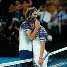 Thiem, who had won four of the pair's five previous meetings, again found himself in trouble at the start of the second set with zverev once again breaking him in the first game. Alexander Zverev Dominic Thiem Australian Open 2020 Tennis Players Alexander Zverev Tennis