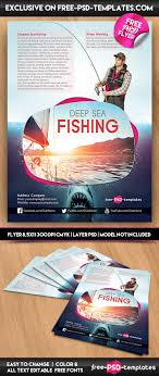 It's printable at 300dpi in cmyk and allows you to highlight sales, menu details, and more. Deep Sea Fishing Free Psd Flyer Template In Psd Free Psd Templates