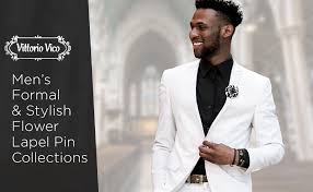 Gift box of 15 mens lapel pin set with handmade flower boutonniere for suit new. Amazon Com Solid Men S Lapel Flower Pin Clothing Shoes Jewelry