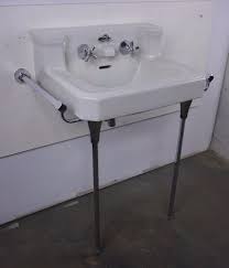 Antique Vintage American Standard White Console Sink Companion Lavatory 1940 S Console Sink Sink Vintage Sink