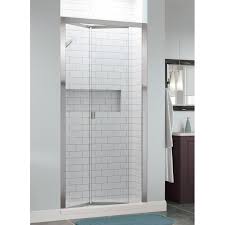 Mirrored models come with one to three doors and typically feature hidden openings. Basco Infinity Bifold 29 06 X 72 Folding Semi Frameless Shower Door