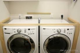 Diy Built In Washer Dryer Laundry Room Diy Laundry Room Countertop Laundry Room Makeover