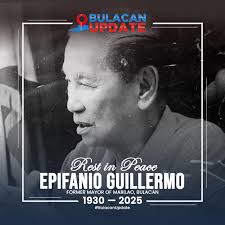 🕊️ Paalam, Mayor Epifanio Guillermo Nakikiramay ang buong Bulacan sa  pagpanaw ng dating mayor ng Marilao, Bulacan. 🙏 Si Mayor Guillermo ay  naging bahagi ng kasaysayan ng bayan at nag-alay ng kanyang
