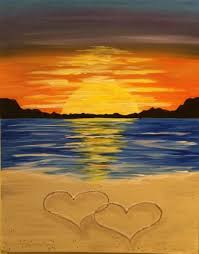 See more ideas about sunset painting easy, sunset painting, mountain sunset. Beach Sunset Painting Ideas