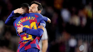 Non basta l'ennesimo goal di leo messi, il suo. Doppietta Di Ansu Fati E Il Barcellona Batte Il Levante 2 1 E 3 Dal Real Madrid Eurosport