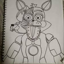 Fnaf 2 with bonnie springtrap golden freddy chica toy bonnie mangle and foxy online. Funtime Foxy Colouring Pages Novocom Top