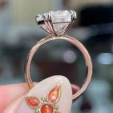 What is the best way to clean gold jewelry? 11x8mm Emerald Double Claw Prong High Polish Solitaire Engagement Ring Princess Bride Diamonds