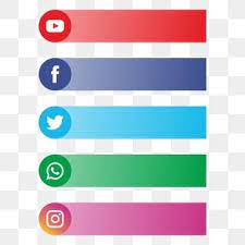 All Social Media Banner Logo For Text Logo Clipart Social Media Banner Social Media With Banner Png And Vector With Transparent Background For Free Download Social Media Banner Social Media Buttons