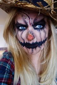 We have creepy costumes to give anyone a scare. 50 Pretty Scary Halloween Pumpkin Makeup Ideas Chicbetter Inspiration For Modern Women Scarecrow Halloween Makeup Scary Halloween Pumpkins Halloween Makeup Scary