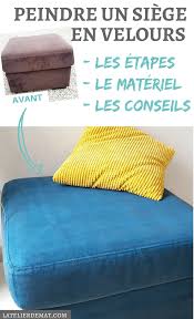 Peindre Un Siege En Velours Le Materiel Et Les Etapes Pour Reussir L Atelier De Mat Relooker Un Canape Relooking Canape Velours