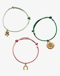 Making your own beaded bracelet for charms. Lucky Charm Bracelets Martha Stewart