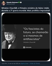 Rolling Stone Frase Sobre Antifascista Compartilhada Por Familia Bolsonaro Nao E De Winston Churchill Nem De Saramago Ou De Ninguem Conhecido