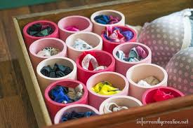 You will be so happy that you found these organization ideas! Organize Your Undies With Pvc Pipes What Infarrantly Creative