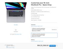 After reading about macbook pro refresh today, i have seen the official price for macbook pro and macbook air for malaysia. A Fully Specced Macbook Pro 13 Costs Over Rm15 000 In Malaysia
