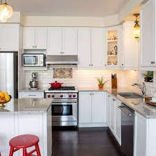 In the modern kitchen above, a furred out wall above the cabinets makes for a very modern, streamlined look. How To Fix Kitchen Cabinet Open Soffits