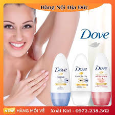 Lăn khử mùi Dove Đức giúp trắng mịn vùng nách không gây vàng áo