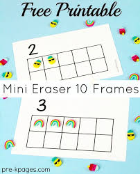 Mini Eraser Math Activities For Preschool Pre K Pages Kindergarten Math Games Kindergarten Math Activities Math Activities Preschool