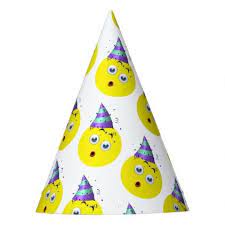 Birthday Emoji Pattern Party Hat Zazzle Com Emoji Birthday Emoji Patterns Party Hats