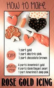 To achieve this shade, simply combine gold, silver, and red paint to obtain the metallic hue. How To Make Rose Gold Icing And Airbrush Spray