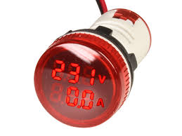 We know the unit of potential difference is volts. Digital Voltmeter Ammeter 50 380 Vac 0 100 Aac Red O22 Mm Ad16 22va Ad16 22va