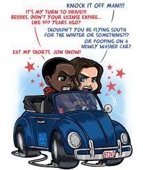 Road Trippin Really Looking Forward To The Imsebastianstan And Anthonymackie Falcon Winter Soldier Serie Winter Soldier Marvel Funny Lord Mesa Art