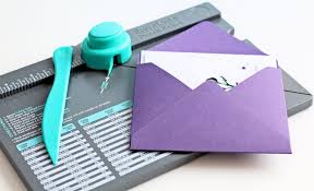 If you lightly score your envelope (with your fingernail or a paper clip) along the edges of the card it will make it easier to fold. The Card Grotto Video Making Envelopes
