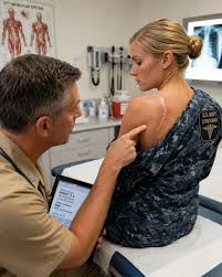 Navy SEAL's hidden scars revealed during medical check