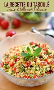 La Recette Du Taboule Recettes De Cuisine Recette Taboule Recette Salade Ete